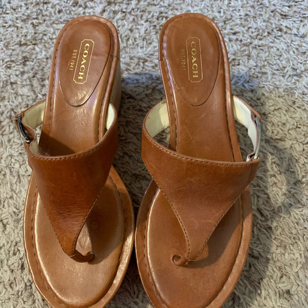 Coach Wedge Sandals - Size 6.5
